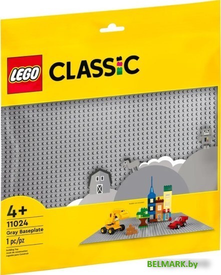 Конструктор LEGO Classic 11024 Серая базовая пластина - фото
