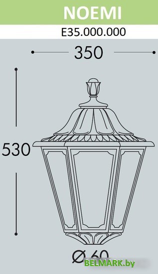 Садовый светильник Fumagalli Noemi E35.000.000.AXH27 - фото2