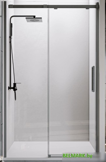 Душевая дверь Veconi 120x195 VN70GR-120-01-C4 (стекло прозрачное/брашированный графит) - фото