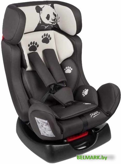 Детское автокресло Siger Диона Animals Панда (серый/бежевый) - фото