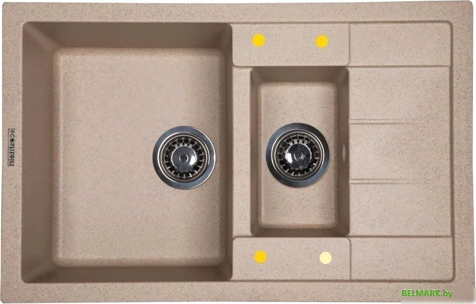 Кухонная мойка Ecoshtein Rechteck 781.5 (песочный) - фото
