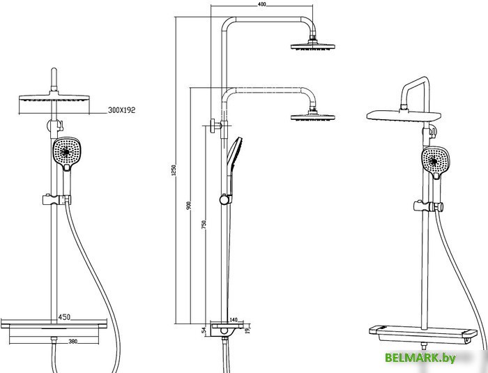 Душевая система Savol SK-H3145H - фото2