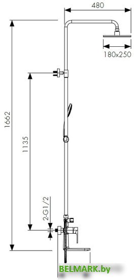 Душевая система Kaiser Linear 59182 - фото2