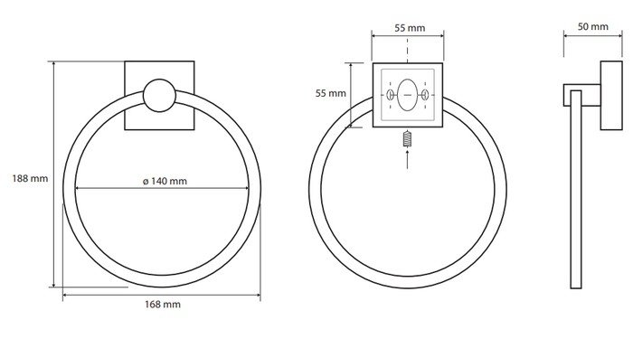 Держатель для полотенца Bemeta Beta 132104062 - фото2