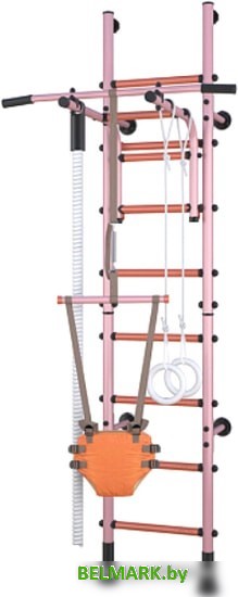 Детский спортивный комплекс Polini Kids Sport Turbo (розовый) - фото