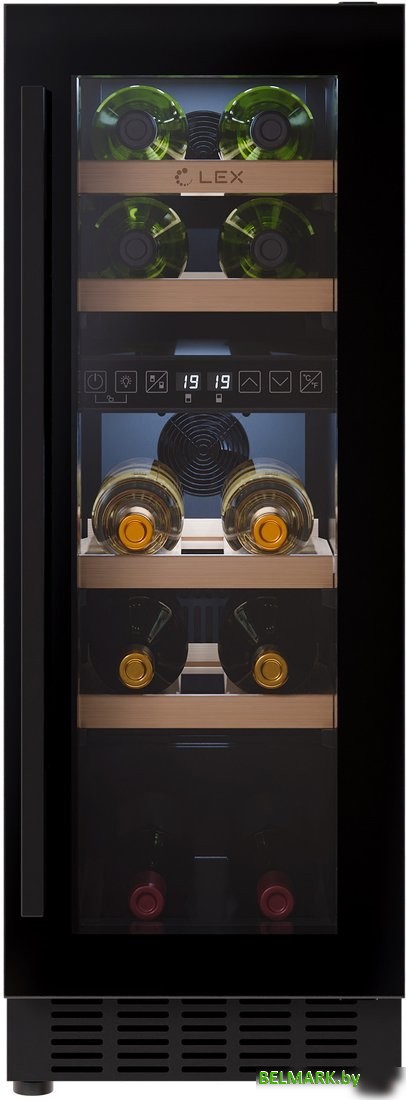 Винный шкаф LEX LWD3017BL Dual Zone - фото