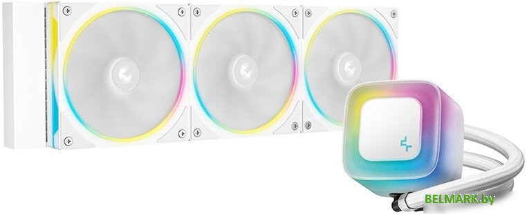 Система жидкостного охлаждения для процессора DeepCool LE360 PRO WH R-LE360PRO-WHAMMC-G-1 - фото