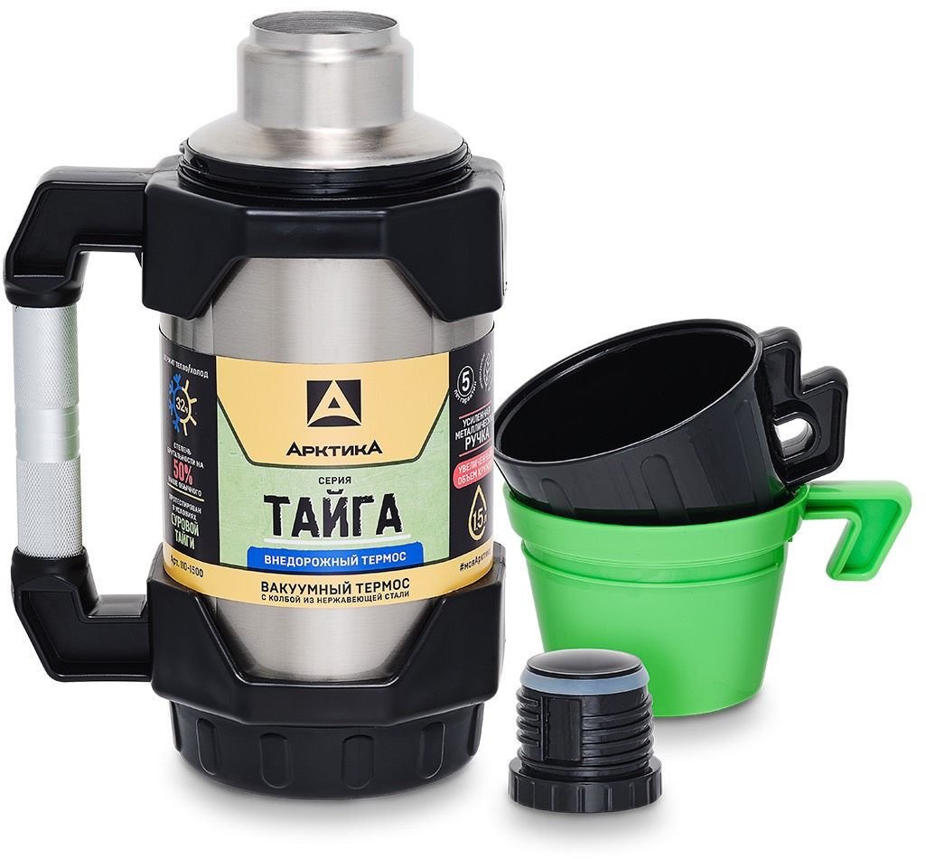 Термос Арктика 110-1500 1.5л (стальной) - фото2