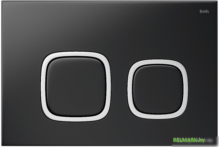 Панель смыва IDDIS Unisteel UNI04BCi77 (матовый черный) - фото