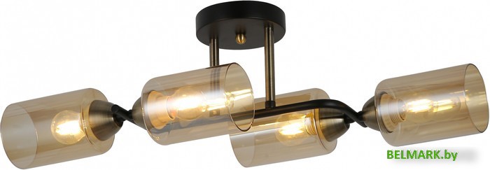 Припотолочная люстра Mirastyle MD-8148/4 BK+ABR - фото