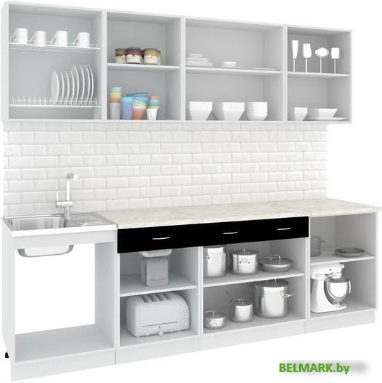 Кухня Кортекс-мебель Корнелия Экстра 2.5м (дуб сонома/марсель) - фото2