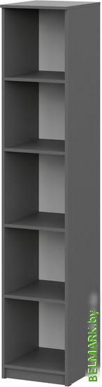 Шкаф-пенал NN мебель Денвер 00-00111579 (графит серый) - фото2