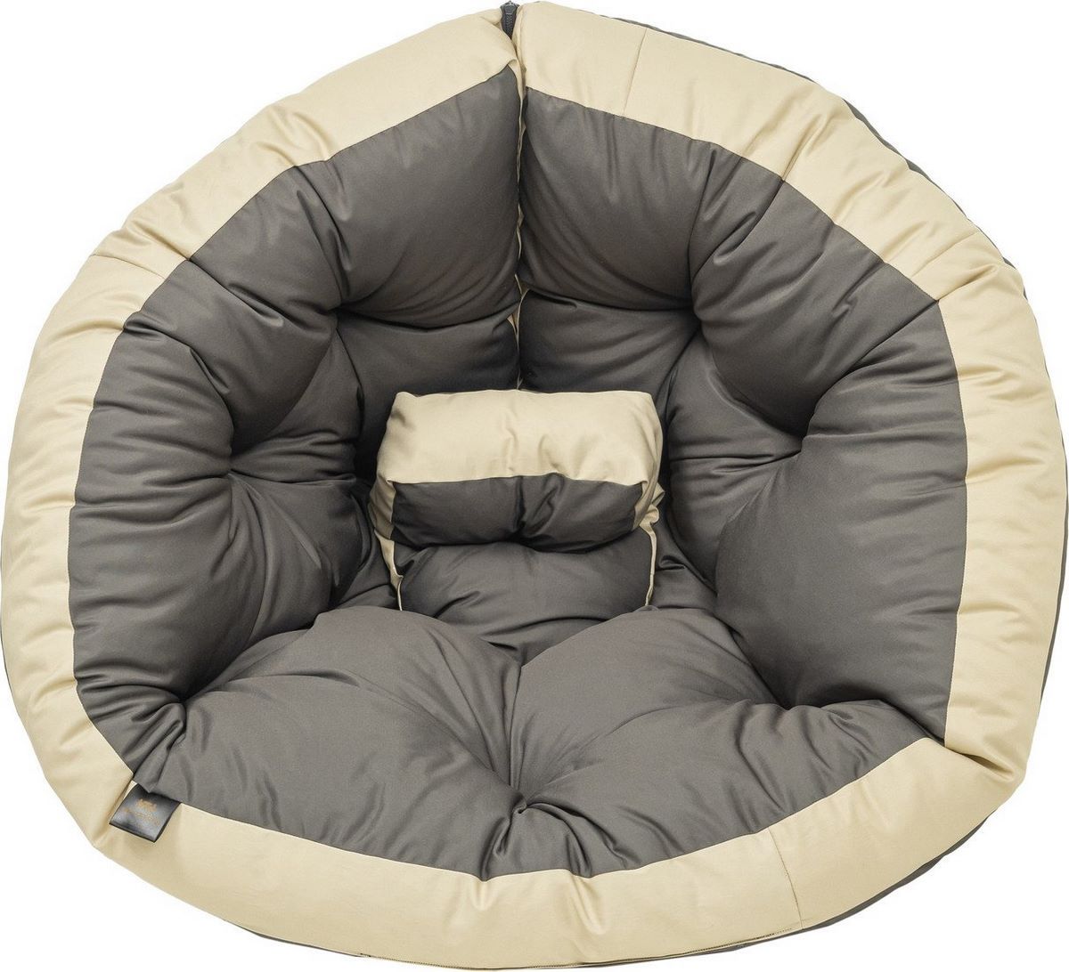 Кресло-мешок Mio Tesoro 4с0012тр (М, серый/бежевый) - фото2