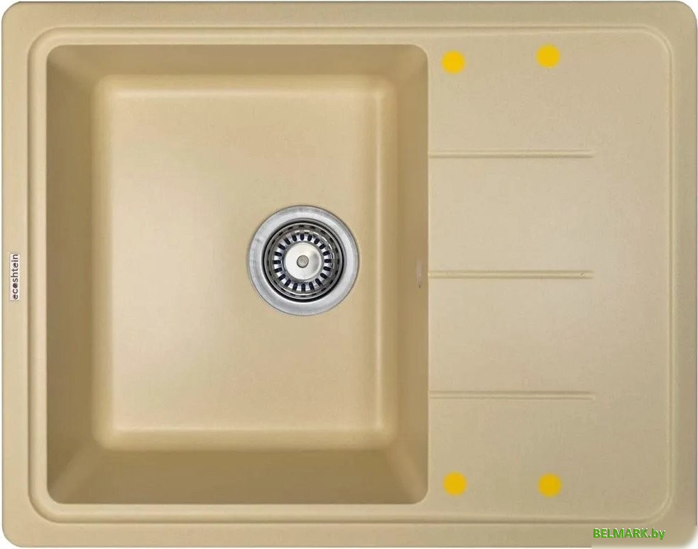 Кухонная мойка Ecoshtein Rechteck 620 (шампань) - фото