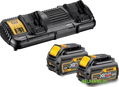 Аккумулятор с зарядным устройством DeWalt DCB132T2 (18В/2x6 Ач) - фото