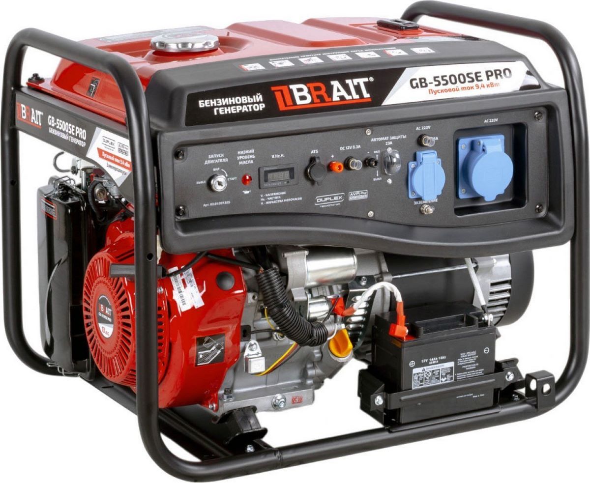 Бензиновый генератор Brait GB-5500SE PRO - фото