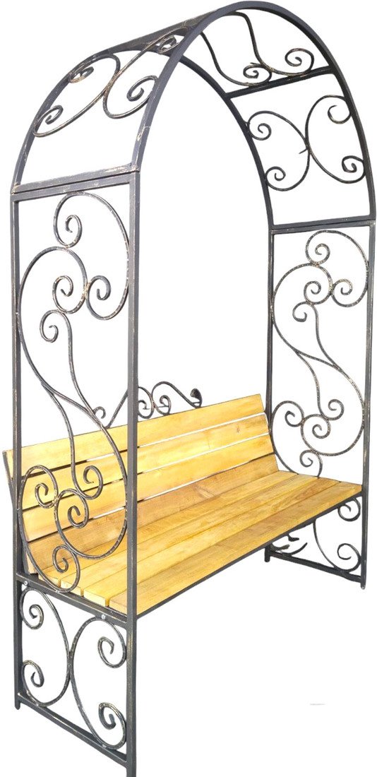 Скамейка Saniji С аркой С4 1550x500x2200 - фото