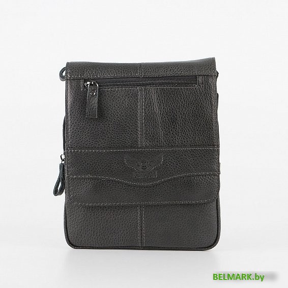 Мужская сумка Poshete 196-9080-42-DGR (серый) - фото