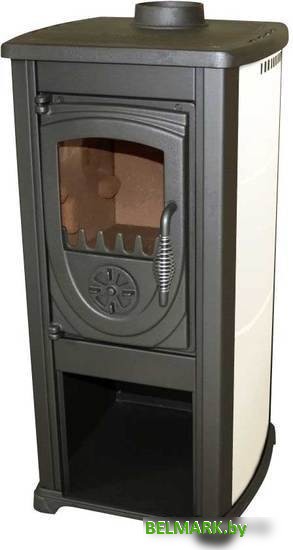 Свободностоящая печь-камин Bella Thalia Okta (бежевый/черный) - фото
