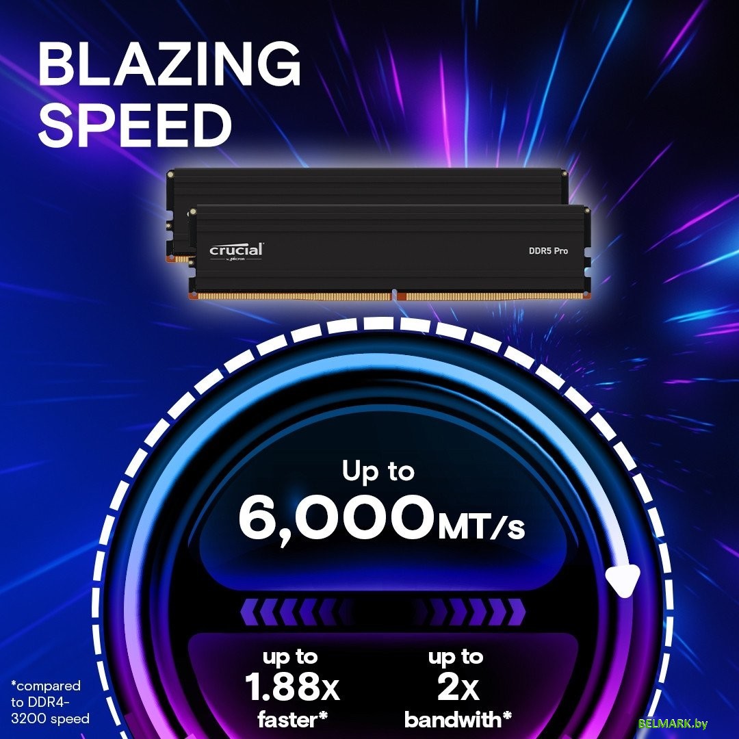 Оперативная память Crucial Pro 2x32ГБ DDR5 5600 МГц CP2K32G56C46U5 - фото2