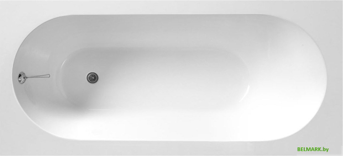 Ванна Belux Борнео 160x75 (18, белый матовый/Solid Surface) - фото