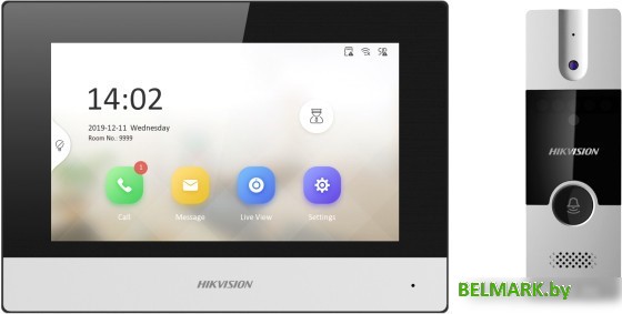 Комплект видеодомофона Hikvision DS-KIS302-P - фото
