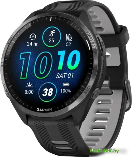 Умные часы Garmin Forerunner 965 (черный/серый) - фото