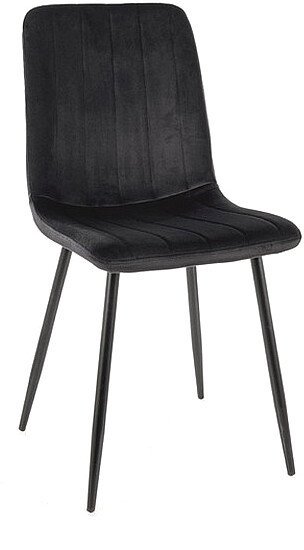 Стул Signal Alan Velvet (bluvel 19 черный/черный) - фото