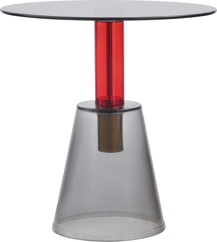 Журнальный столик Bergenson Bjorn Amalie MZTBL-CGLSGR-50 (серый/красный) - фото2