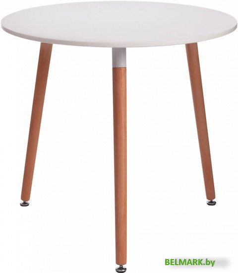Кухонный стол TetChair Mars mod. T1004 80x80x75 (белый/натуральный) - фото