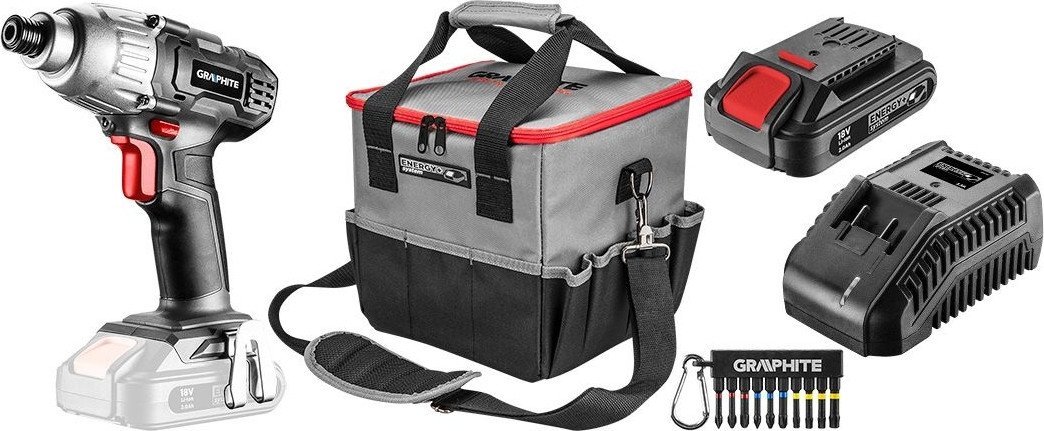 Винтоверт GRAPHITE 58G012-S15 (с 1-им АКБ, сумка) - фото2