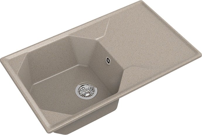 Кухонная мойка GranFest GF-U-840L (песочный) - фото