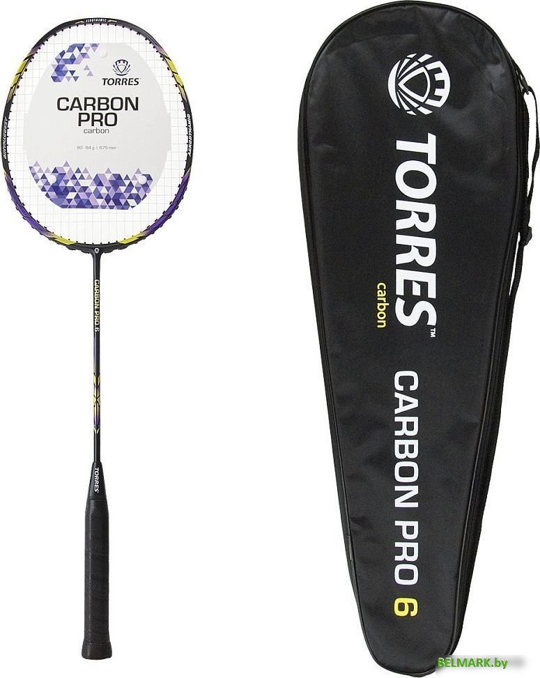 Теннис/бадминтон Torres Carbon Pro6 BD-20521 (фиолетовый) - фото2