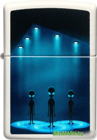 Зажигалка Zippo Classic Glow In The Dark Aliens Design 49487 - фото2
