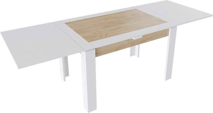 Кухонный стол Трия Хьюстон тип 4 (белый/дуб крафт золото) - фото2