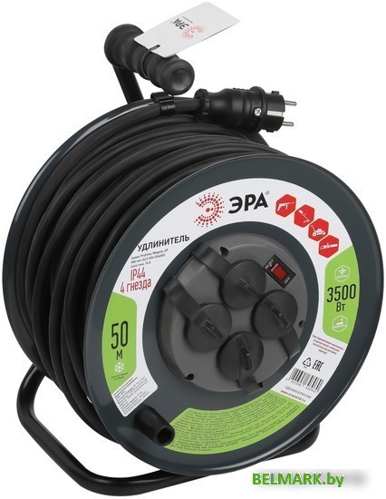 Удлинитель ЭРА RMx-4es-3x2.5-50m-IP44(KG) Б0052919 - фото