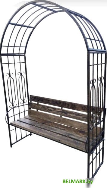 Скамейка Saniji С Юбилеем С59 1700x450x2400 - фото