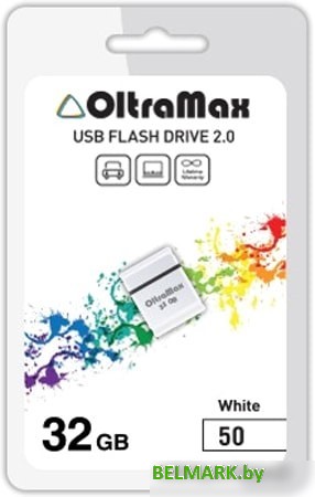 USB Flash Oltramax 50 32GB (белый) - фото