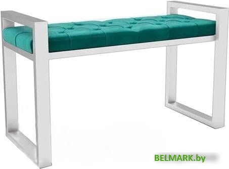 Банкетка Hype Mebel Бридж (белый/зеленый) - фото