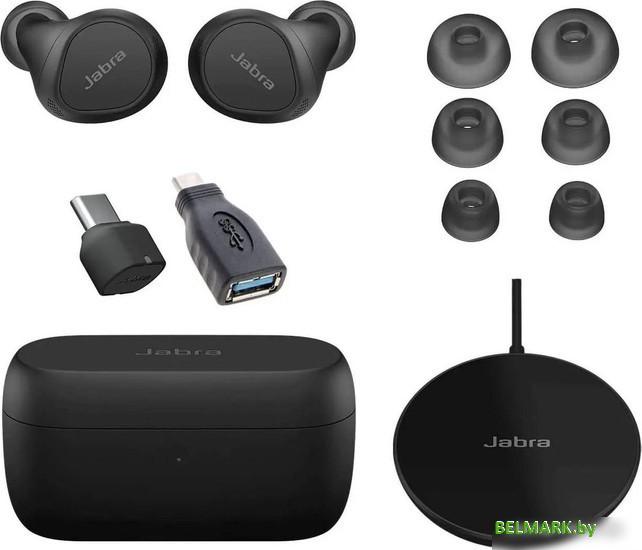 Наушники Jabra Evolve2 Buds MS USB-A Wireless Charging Pad - фото2