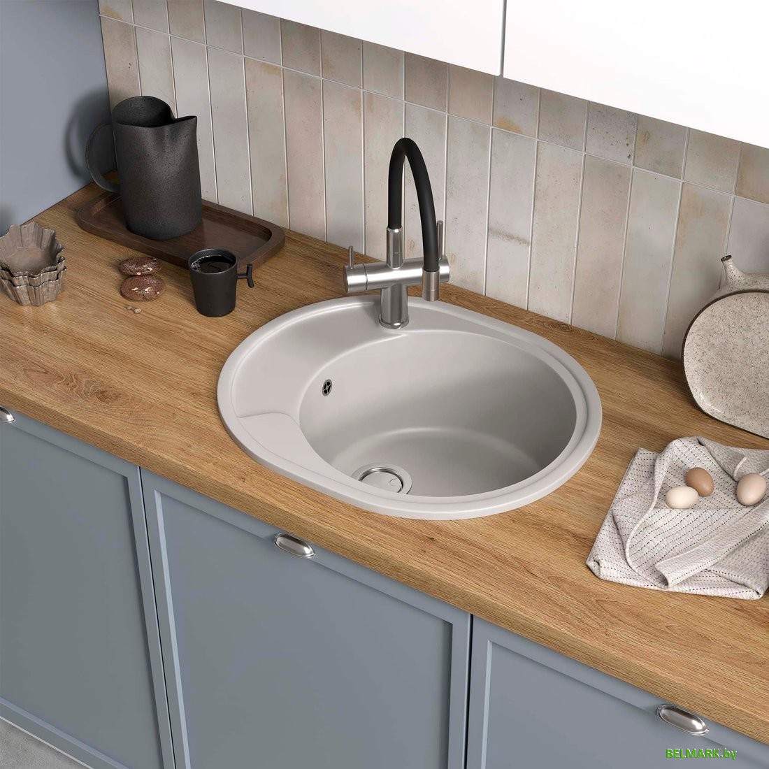 Кухонная мойка Reflexion Allonge RF0658GR - фото