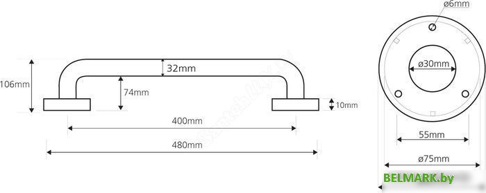 Поручень Bemeta Help 301100402 - фото2