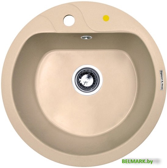 Кухонная мойка Zigmund & Shtain Kreis 505F (топленое молоко) - фото