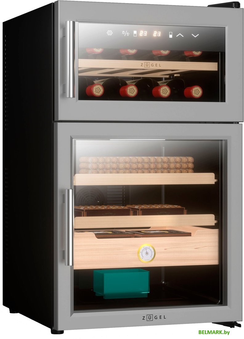 Винный шкаф-хьюмидор ZUGEL ZTH80DX Dual Zone - фото