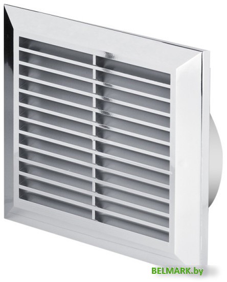 Вентиляционная решетка Awenta Classic T83M 17х17/d125 (хромированный) - фото