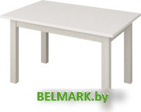 Кухонный стол Senira Кастусь 120-160x75 (белый/белый) - фото