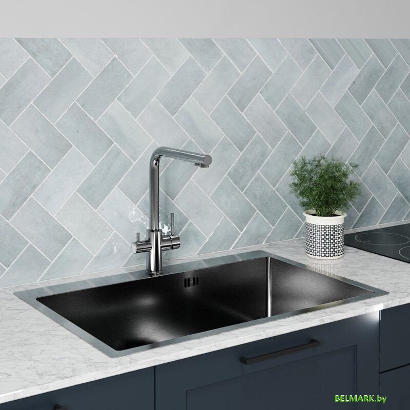 Кухонная мойка Floracio Steel F.7551.GM - фото2