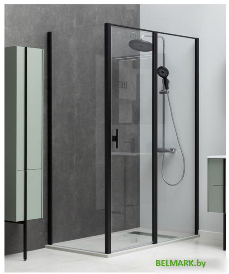 Душевой уголок Allen Brau Priority 90x90 304207 (черный браш) - фото2