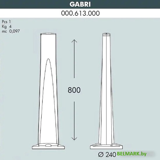 Фонарный столб Fumagalli Модерн 000.613.000.A0 - фото2