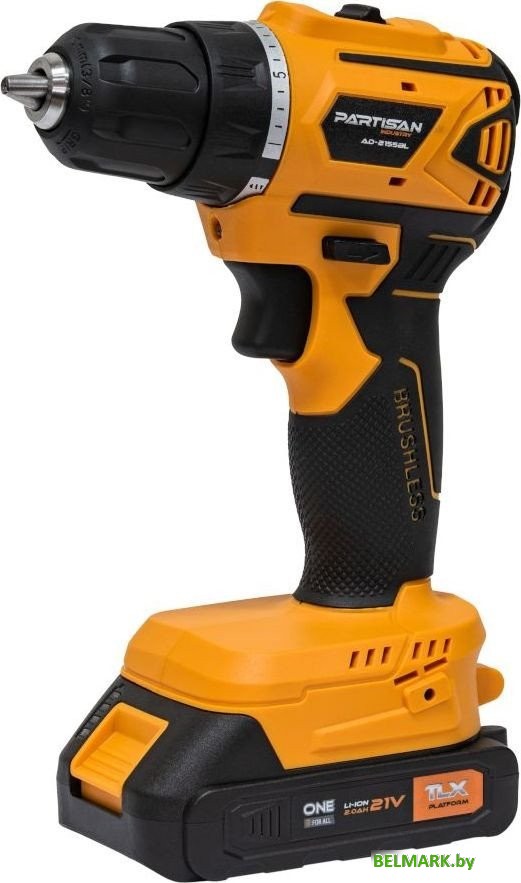 Дрель-шуруповерт Partisan AD-2155BL (с 2-мя АКБ, кейс) - фото2
